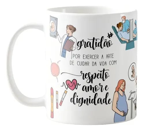 Caneca Personalizada Presente Especial Médica Obstetra