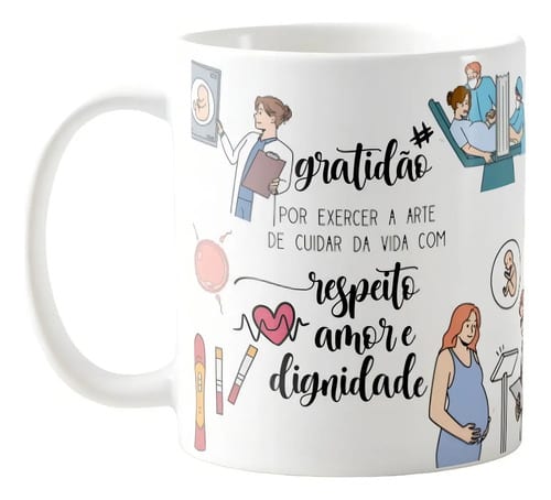 Caneca Personalizada Presente Especial Médica Obstetra