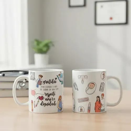 Caneca Personalizada Presente Especial Médica Obstetra - Profissões (Médico(a))