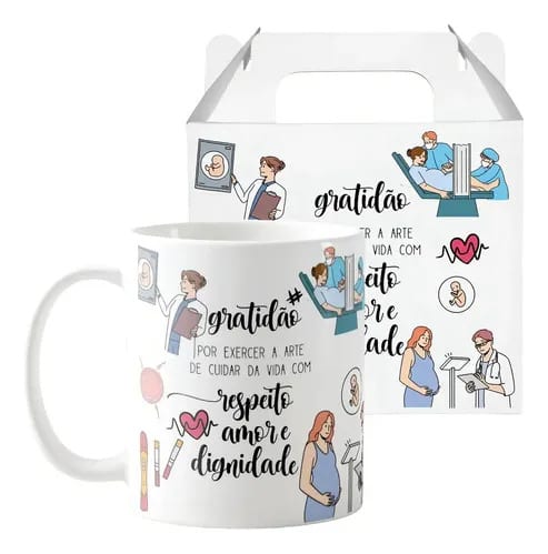 Caneca Personalizada Presente Especial Médica Obstetra