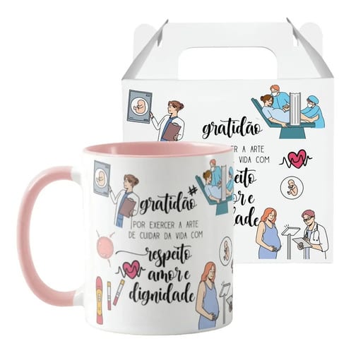 Caneca Presente Personalizado Medicina para Médica Obstetra