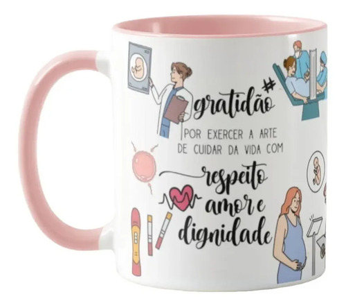 Caneca Presente Personalizado Medicina para Médica Obstetra