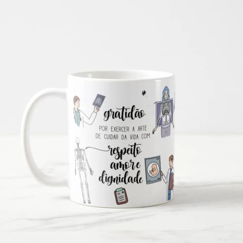 Caneca Presente Personalizado Medicina Formatura Radiologia