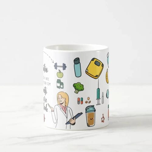 Caneca Personalizada Medicina Presente Especial Nutróloga