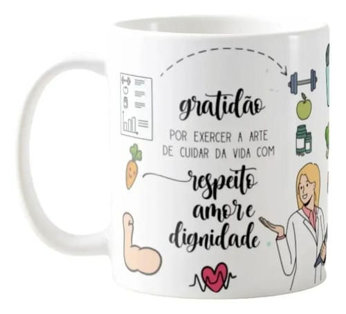 Caneca Personalizada Medicina Presente Especial Nutróloga