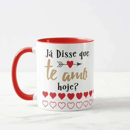 Caneca Presente Romântico Casal Namorados Natal Te Amo