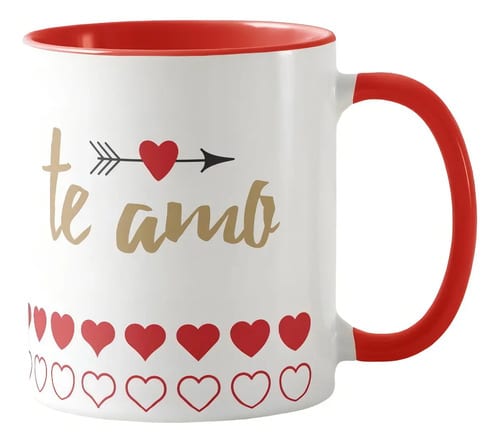 Caneca Presente Romântico Casal Namorados Natal Te Amo - Outros (Casal)