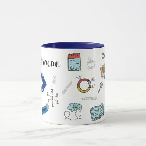 Caneca Presente Criativo Formatura Profissão Administração
