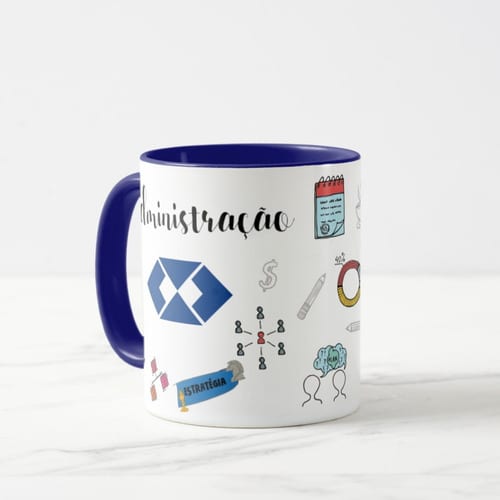Caneca Presente Criativo Formatura Profissão Administração