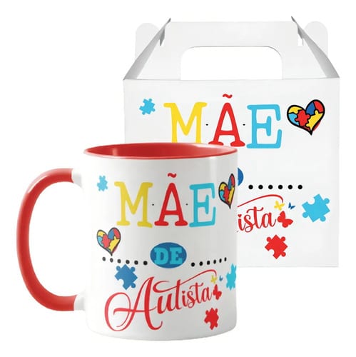 Caneca Personalizada Presente Especial Mãe Autista Autismo - Família (Mãe Atípica)