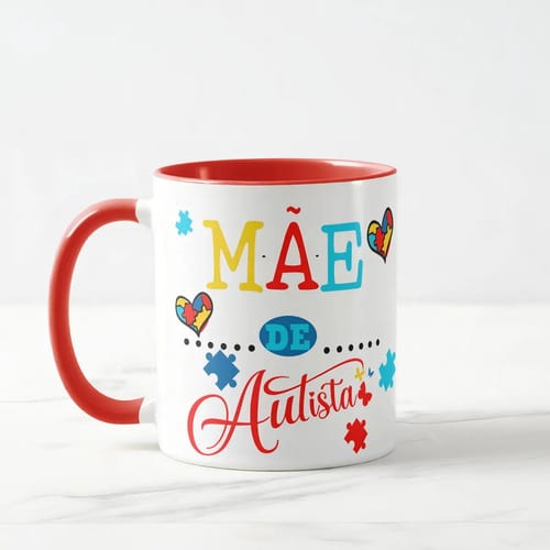 Caneca Personalizada Presente Especial Mãe Autista Autismo
