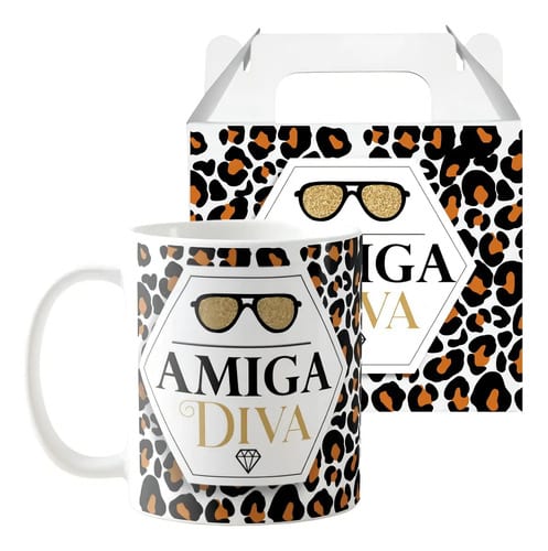 Caneca Presente para Amiga Secreta Aniversário Natal Diva - Outros (Aniversário)