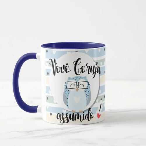 Caneca Presente Personalizado para Avô Especial Vovô Coruja