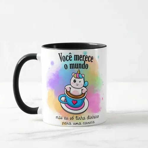 Caneca Personalizada com Frase Engraçada Presente Natal
