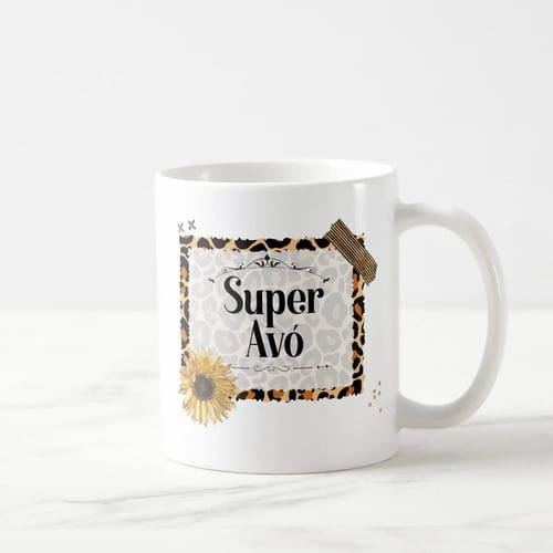 Caneca Presente Criativo para Super Vovó Natal Aniversário