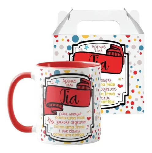 Caneca Presente Personalizado Criativo para Titia Especial - Família (Tia)
