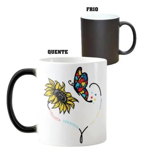 Caneca Mágica Presente Criativo Autismo Mãe de Autista - Família (Mãe)