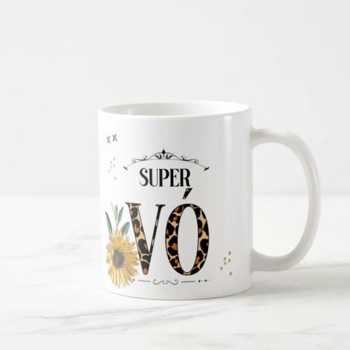 Caneca Personalizado para Super Avó Presente Dia dos Avós