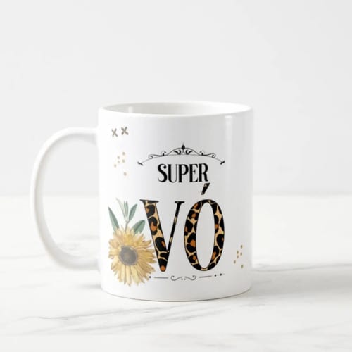 Caneca Personalizado para Super Avó Presente Dia dos Avós