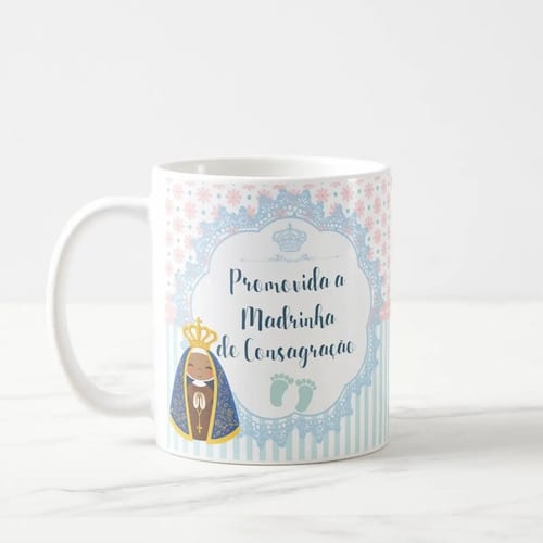 Caneca Presente Madrinha de Consagração Pronta Entrega