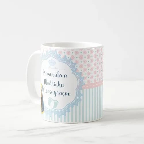 Caneca Presente Madrinha de Consagração Pronta Entrega