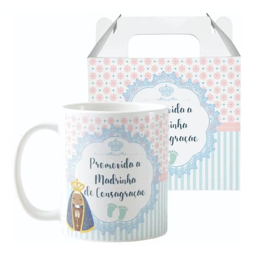 Caneca Presente Madrinha de Consagração Pronta Entrega