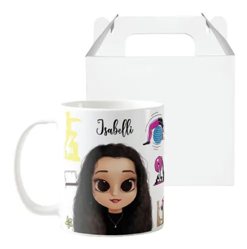 Caneca Professor Pilates Presente Personalizada Com Avatar - Outros (Esporte)