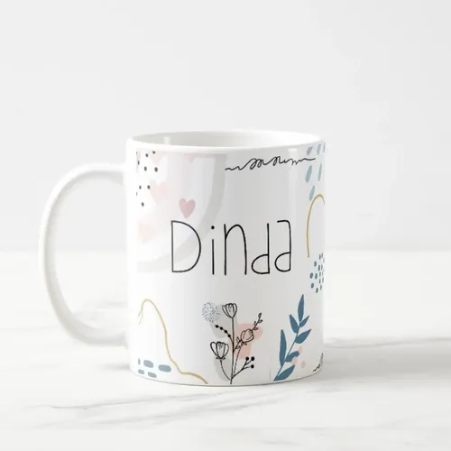 Caneca Presente Minimalista para Dinda Batismo Consagração