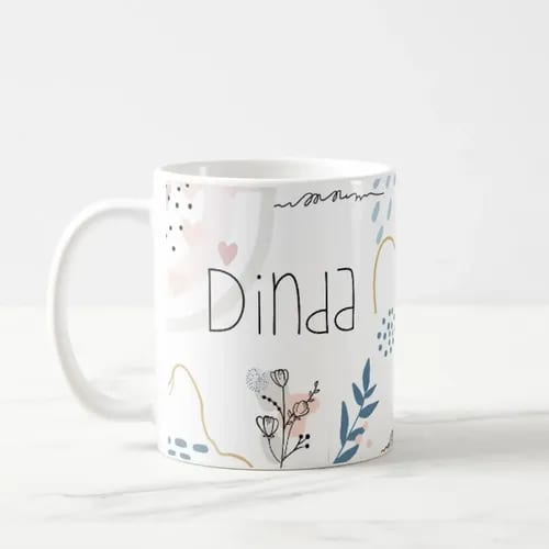 Caneca Presente Minimalista para Dinda Batismo Consagração