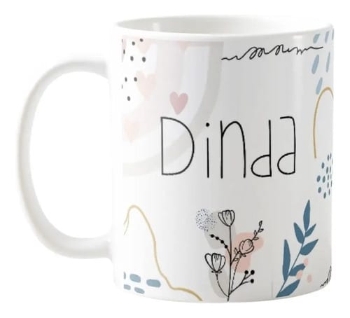 Caneca Presente Minimalista para Dinda Batismo Consagração - Batizado (Batizando(a))