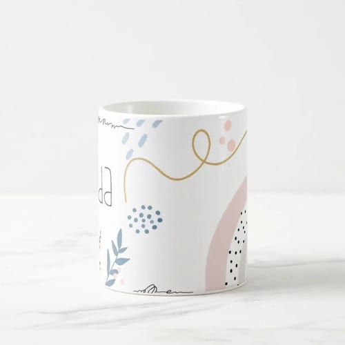 Caneca Presente Minimalista para Dinda Batismo Consagração