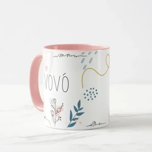 Caneca Feminina Minimalista Presente para Melhor Vovó