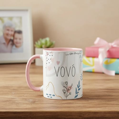 Caneca Feminina Minimalista Presente para Melhor Vovó