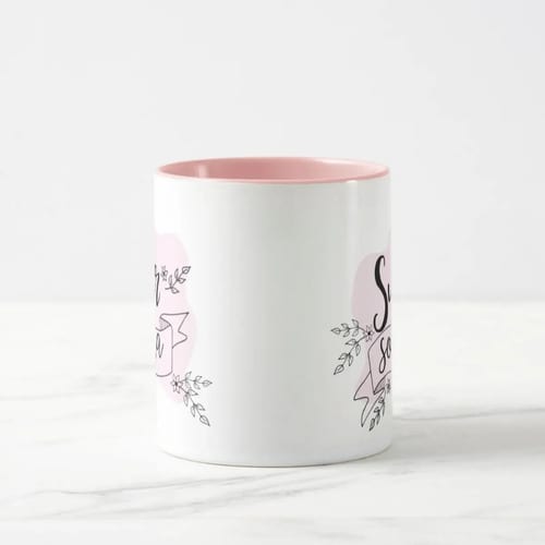 Caneca Rosa Presente Personalizado Aniversário Super Sogra