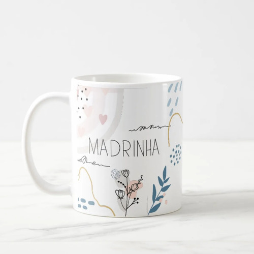 Caneca Presente Moderno Minimalista Madrinha Especial