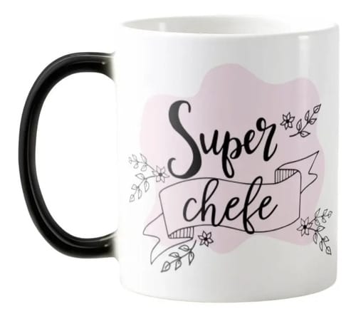 Caneca Mágica Feminina Presente Especial para Super Chefe - Profissões (Cozinheiro(a))