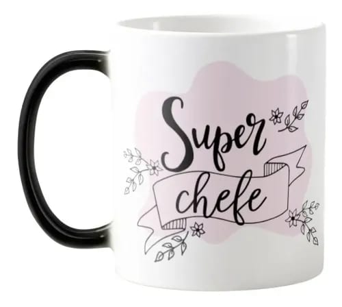 Caneca Mágica Feminina Presente Especial para Super Chefe - Profissões (Cozinheiro(a))