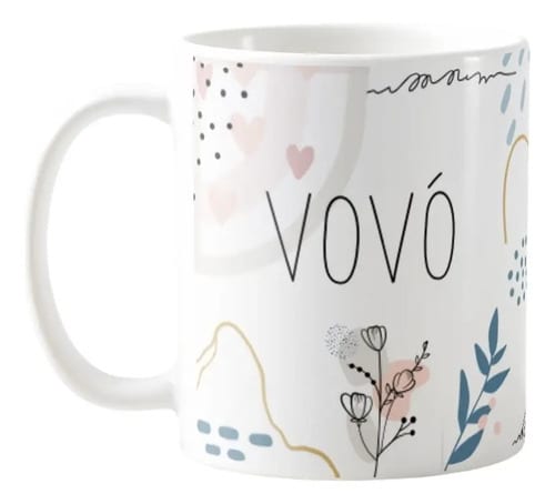 Caneca Especial Presente Elegante Avó Vovó - Família (Vovó)