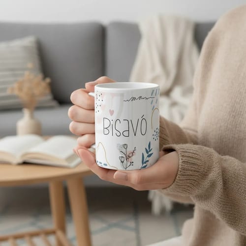 Caneca Minimalista Personalizada Bisavó Presente para Bisa