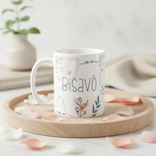 Caneca Minimalista Personalizada Bisavó Presente para Bisa - Família (Bisavó)