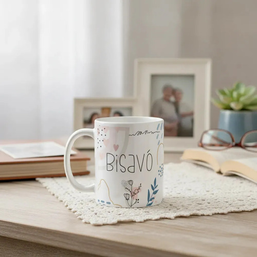 Caneca Minimalista Personalizada Bisavó Presente para Bisa