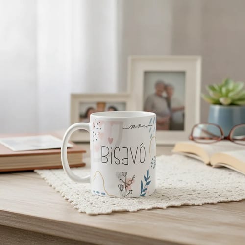 Caneca Minimalista Personalizada Bisavó Presente para Bisa