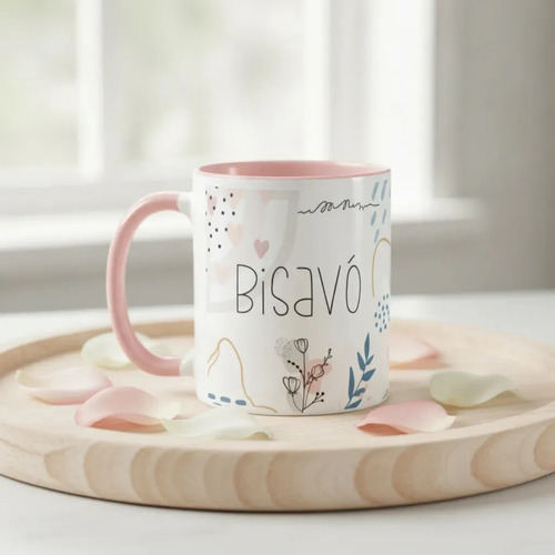 Caneca Feminina Minimalista Presente Especial para Bisavó - Família (Avó/Avô)