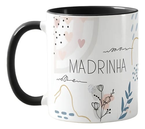 Caneca Lembrança Madrinha Batizado Crisma Casamento - Casamento (Madrinhas)
