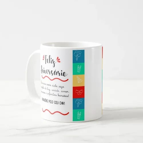 Caneca Presente de Aniversário Criativo para Amigos