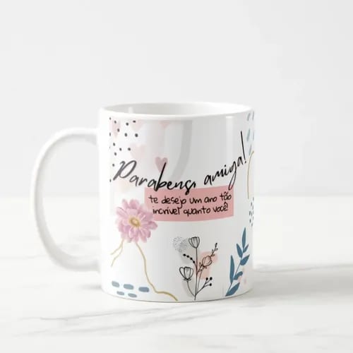 Caneca Personalizada Amiga Presente Aniversário