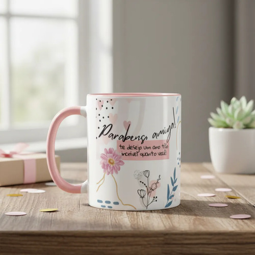 Caneca Presente Criativo de Aniversário para Melhor Amiga - Outros (Aniversário)