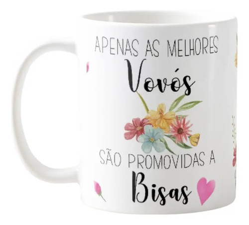 Caneca Bisavó Xicara 325ml Personalizada Bisas Presente Avós