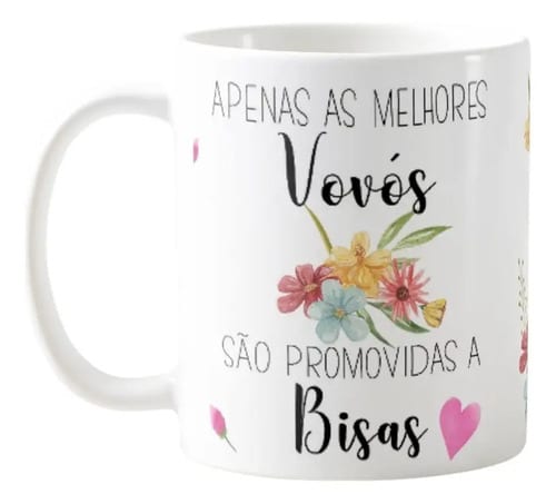 Caneca Bisavó Xicara 325ml Personalizada Bisas Presente Avós