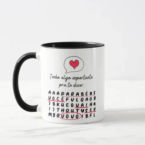 Caneca Presente Revelação de Gravidez Criativa para Vovó